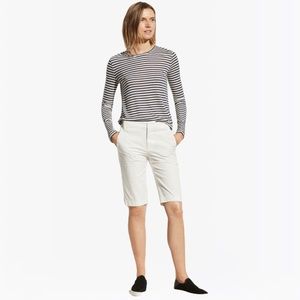 Brooks Brothers High-Rise 100% Cotton Bermuda Shorts 10